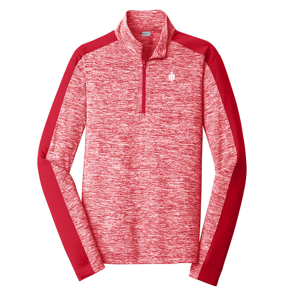 Sport-Tek PosiCharge Electric Heather Colorblock 1/4-Zip Pullover