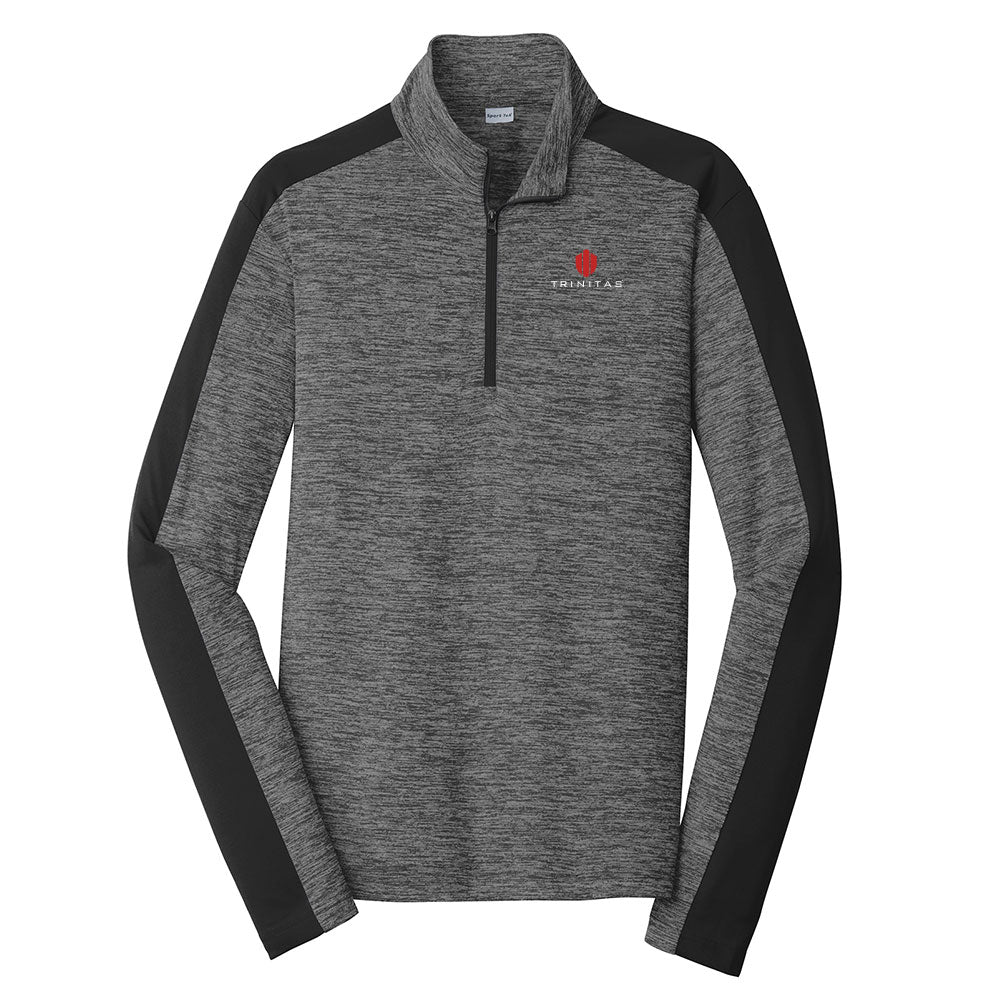 Sport-Tek PosiCharge Electric Heather Colorblock 1/4-Zip Pullover