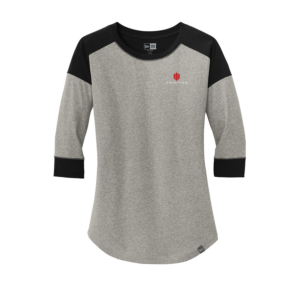 New Era Ladies Heritage Blend 3/4-Sleeve Baseball Raglan Tee
