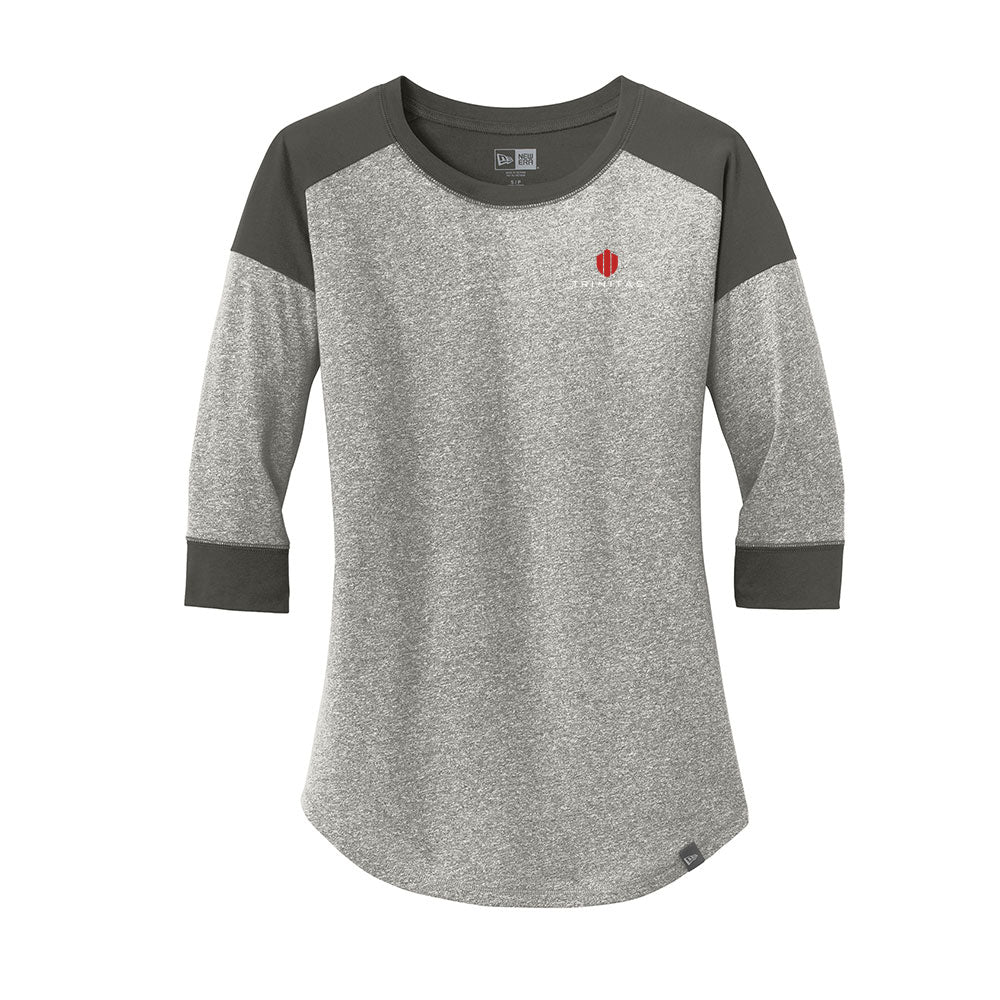 New Era Ladies Heritage Blend 3/4-Sleeve Baseball Raglan Tee