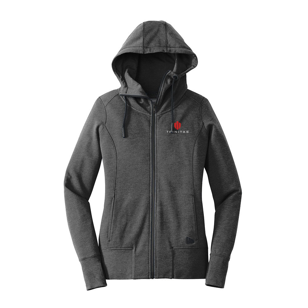 New Era Ladies Tri-Blend Fleece Full-Zip Hoodie