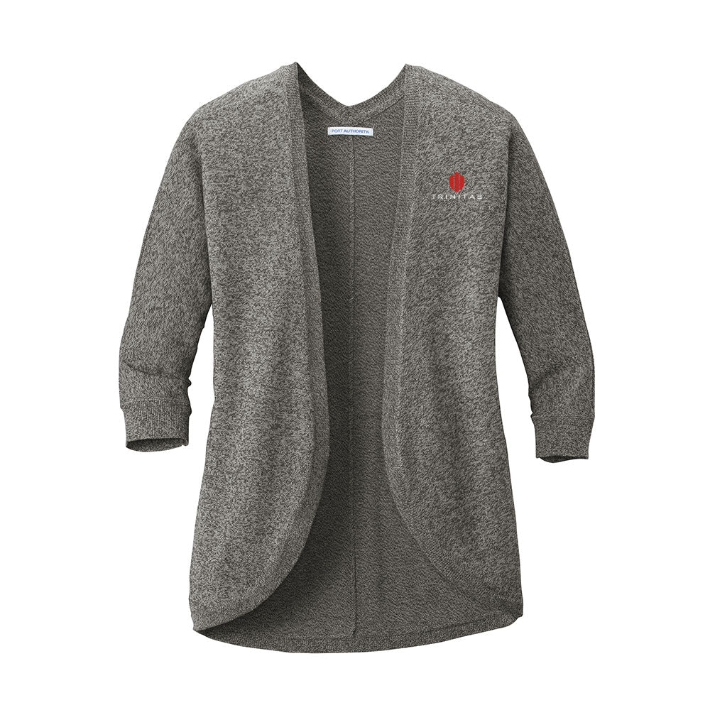 Port Authority Ladies Marled Cocoon Sweater