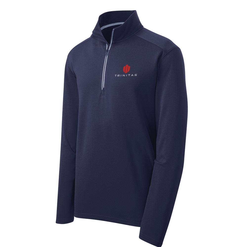 Sport-Tek Sport-Wick Textured 1/4-Zip Pullover