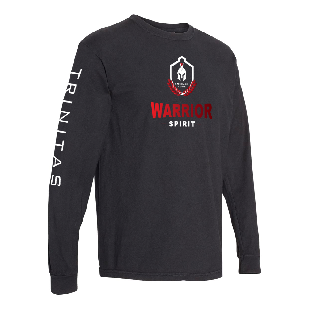 Comfort Colors Garment-Dyed Heavyweight Long Sleeve T-Shirt (Warrior Spirit)