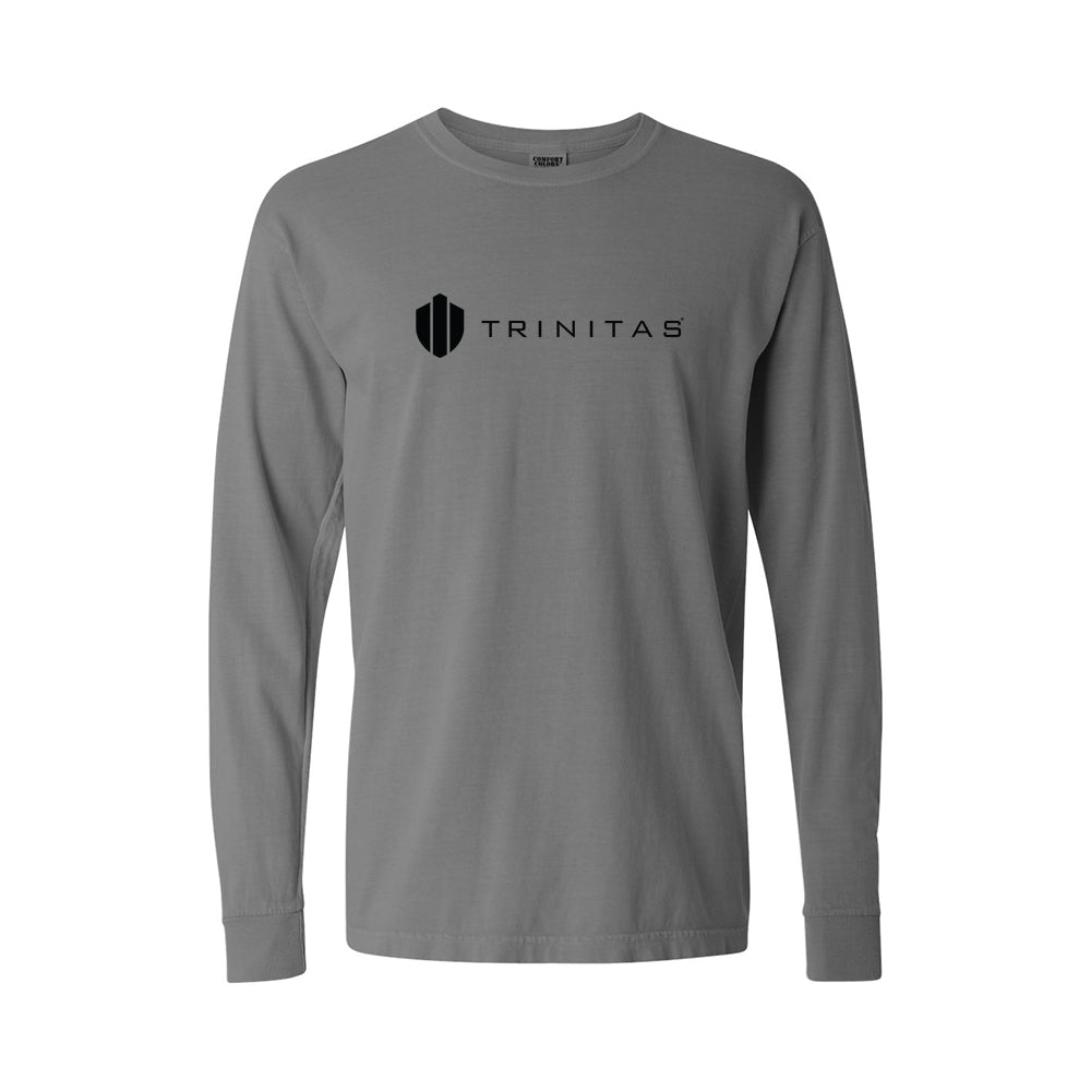 Comfort Colors Garment-Dyed Heavyweight Long Sleeve T-Shirt (Trinitas Logo)